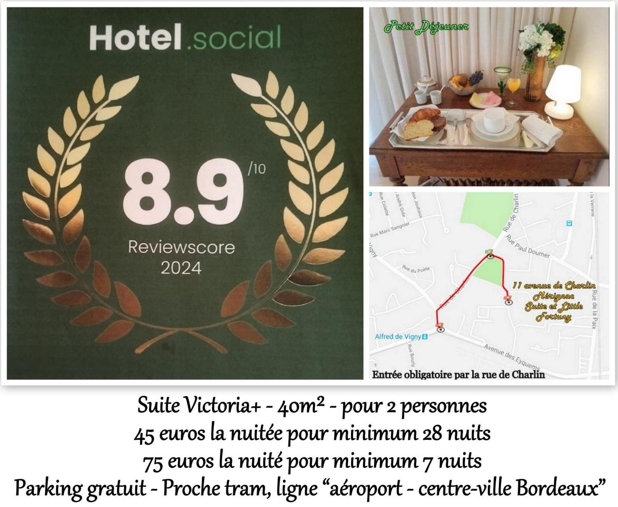 Le Fortuny - 3 Suites, 2 Apparts, 1 - Proche Tram Ligne Aeroport Et Parking Gratuit Merignac (Gironde)