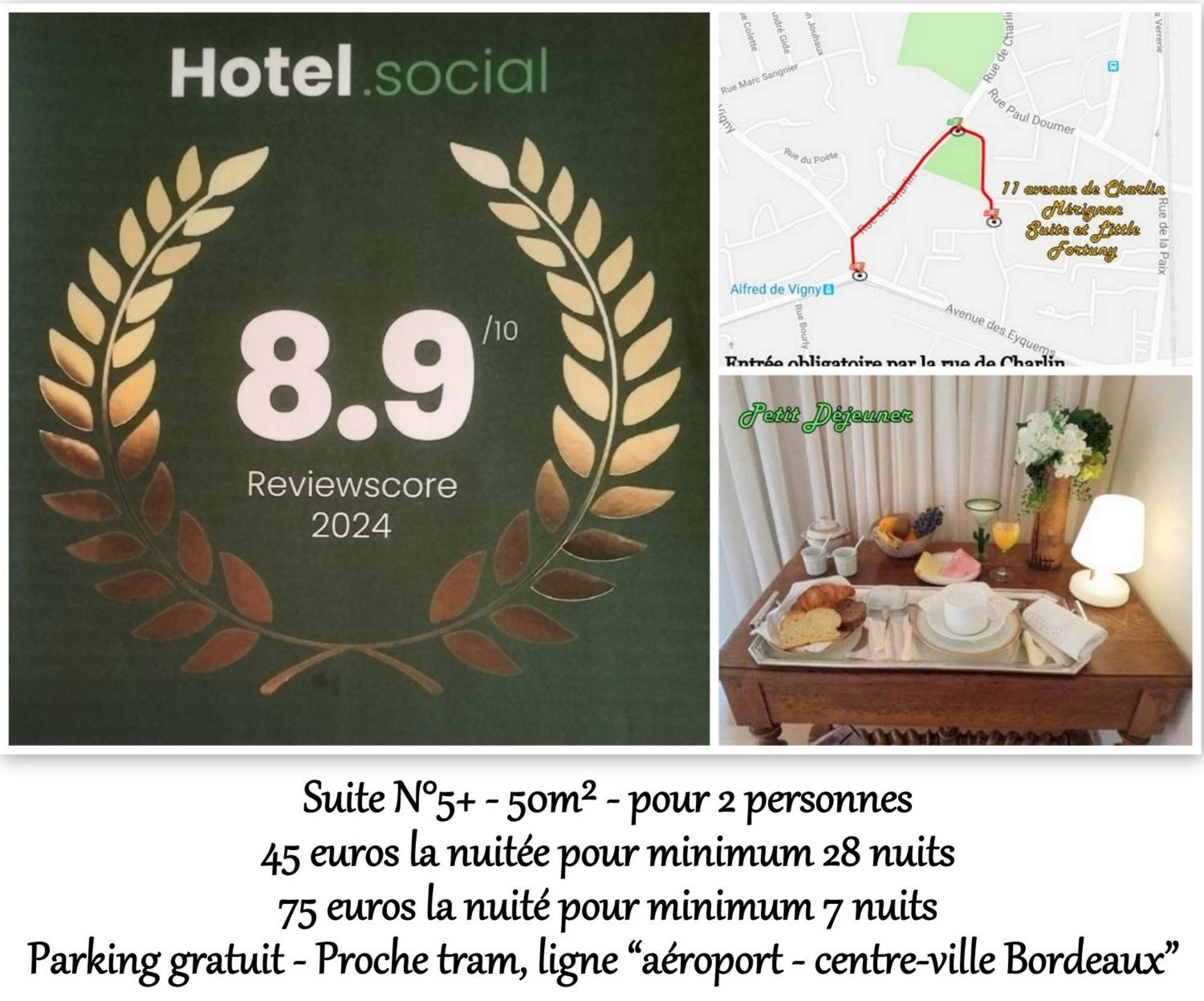 Le Fortuny - 3 Suites, 2 Apparts, 1 - Proche Tram Ligne Aeroport Et Parking Gratuit *
