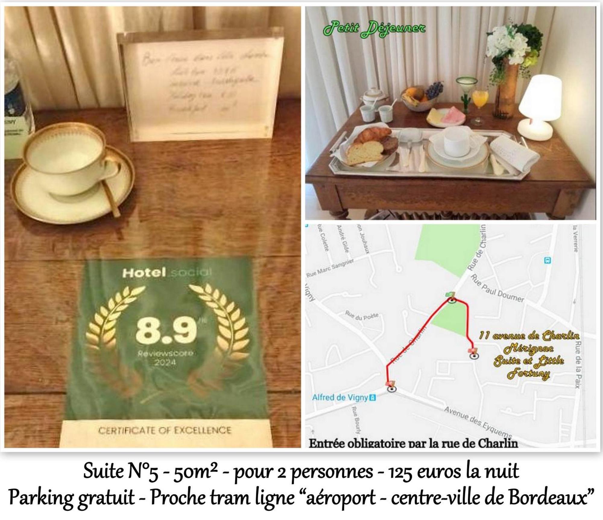 Le Fortuny - 3 Suites, 2 Apparts, 1 - Proche Tram Ligne Aeroport Et Parking Gratuit Bed & Breakfast